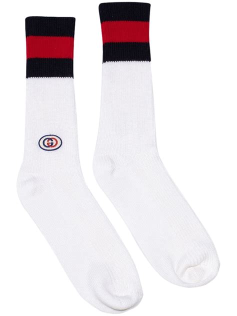 plain gucci white socks|gucci ankle socks women.